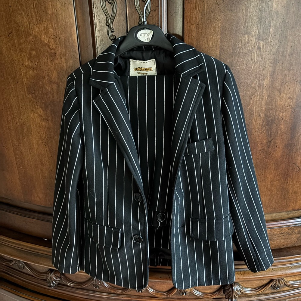 Stylish Kids Black and White Striped set